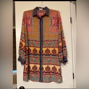 Umgee button front shirt dress